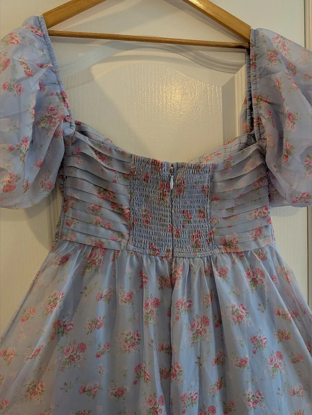 Abercrombie & Fitch Emerson Drama Maxi Dress Off-The-Shoulder Floral Ruffle LP